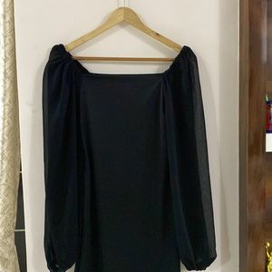 OffShoulder Black Bodycon Dress