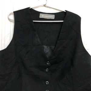 Linden Grey Black Waistcoat