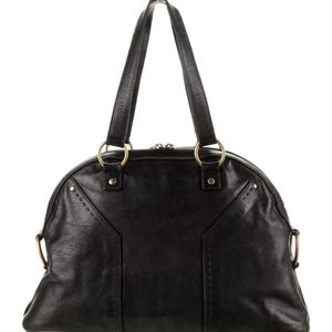 Auth Yves Saint Laurent Muse Dome Tote Bag