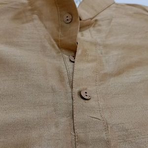 Beautiful Golden Colour Kurta Boys