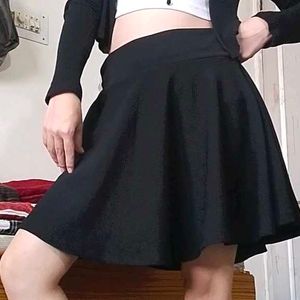 Black Skirt With Attached Underpants