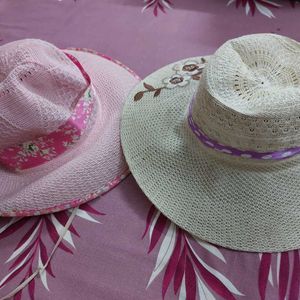 Set Of 2 Cute Beachy Hats