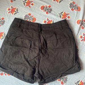 Black Jeans Shorts