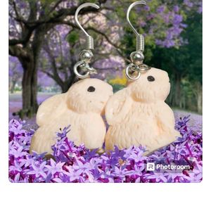 Handcrafted Cute Bunny Earrings