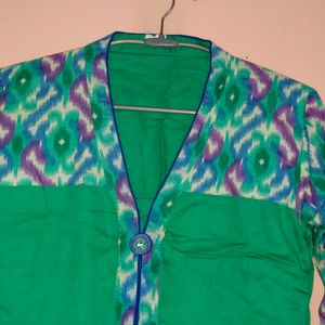 Green Straight Kurti