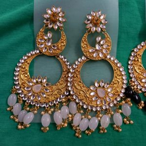 Big Jhumka Earrings Setof 2