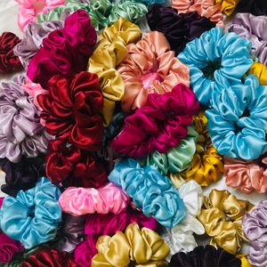 Shine Satin Scrunchies Wholesale Single Available