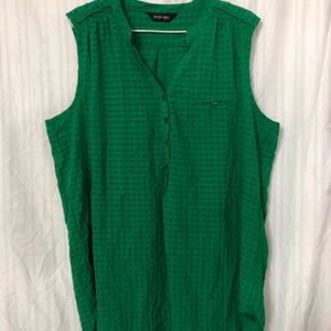 Green causal dress