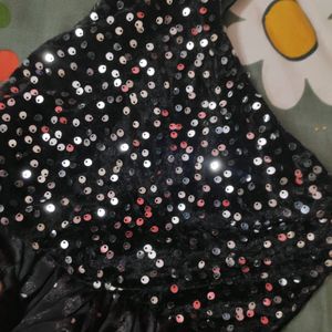 pretty black frock for 1-2 year baby girl.