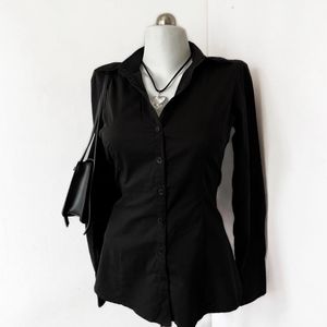 H&M Black fitted Shirt