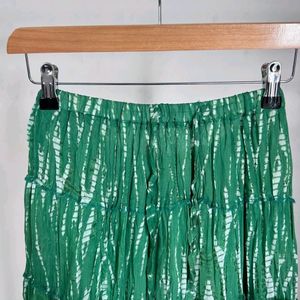 Pinteresty Green tie-dye Skirt