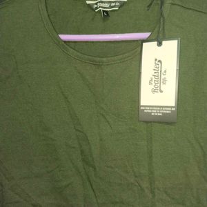 Deep Green Crop Tshirt