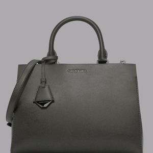 CHARLES & KEITH OG MEDIUM TOTE BAG GREY GOOD AS NE