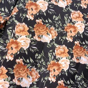 Multicolour Floral Top Black Dominant