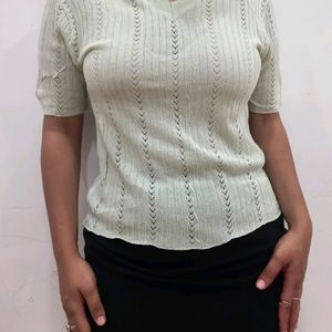 Korean V Neck Top