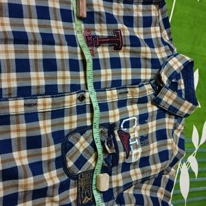 Boys Branded Check Full Shirt.