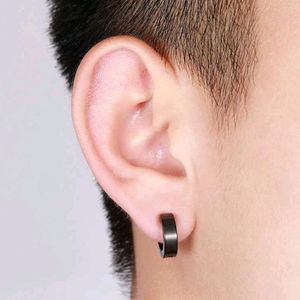 Black Piercing earing Alloy Hoop Earring