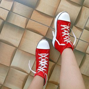 Converse Red Sneakers Women.