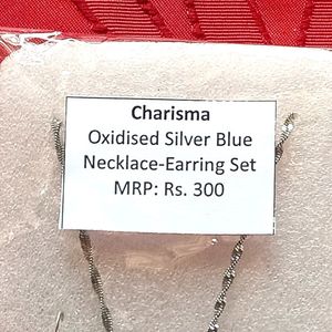 Charisma Silver Blue Jewellery Set