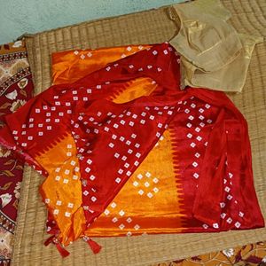 New Saree With Blouse