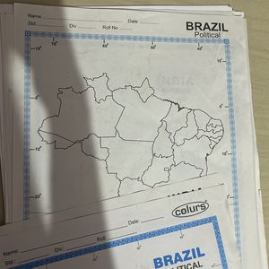 India And Brazil Maps