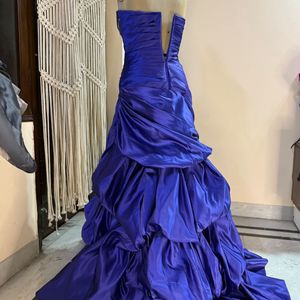 Blue Heavy Gown Very Pretty