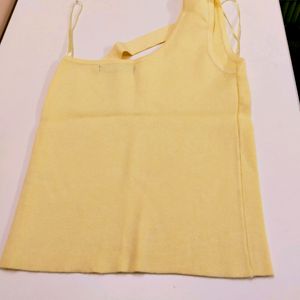 Gorgeous Yellow One Shoulder Zudio Top