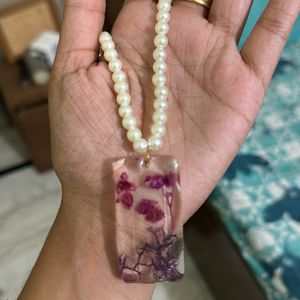 Purple Flower Pendant