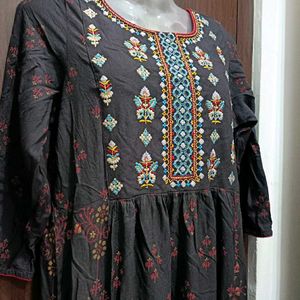 Beautiful Dark Grey Kurta