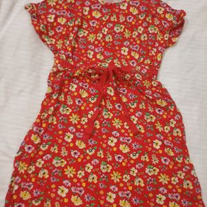 Floral Print Short Dress