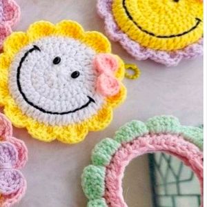 Crochet Mirror Keychain (any One)