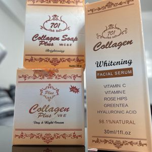 Collagen  Plus Whitening  Cream Set