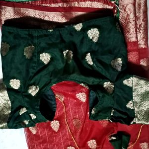 Organza Saree With Stitched Boluse