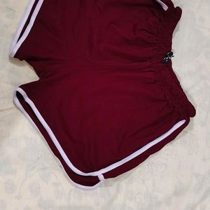 Maroon Shorts For Women