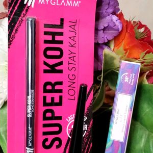 COMBO PACK OF MYGLAMM'S KAJAL AND EYELINER