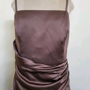 Plus Size Satin Gown