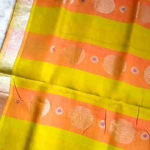 Chanderi Fancy Cotton Saree