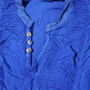 Blue Straight Kurta