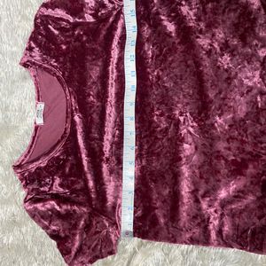 Velvet Crop Top Unique Pieces