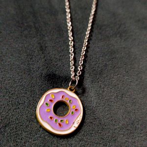 Doughnut Pendant Necklace