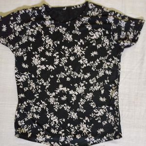 Black & White Printed Top