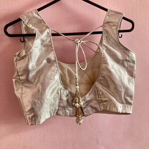 Silver Sequenced Party Wear