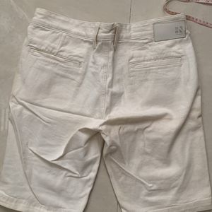 Here & Now White Denim Shorts Summer