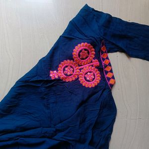 Kurti With Embroidery