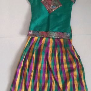 Girl's Traditional lehenga choli (polka parkar)