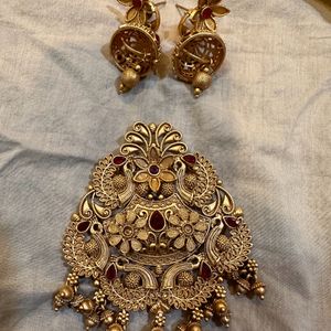 Mangalsutra Pendent With Earring