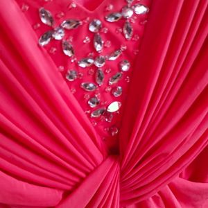 Sleeveless Coral Pink Formal Dress