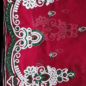 Red Heavy Ethnic Saree