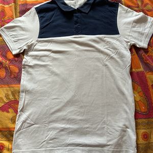 white polo collar tshirt