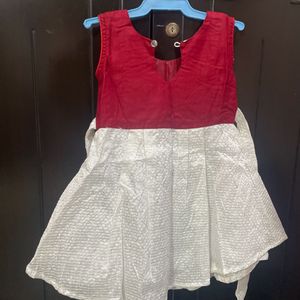 Red & White Frock